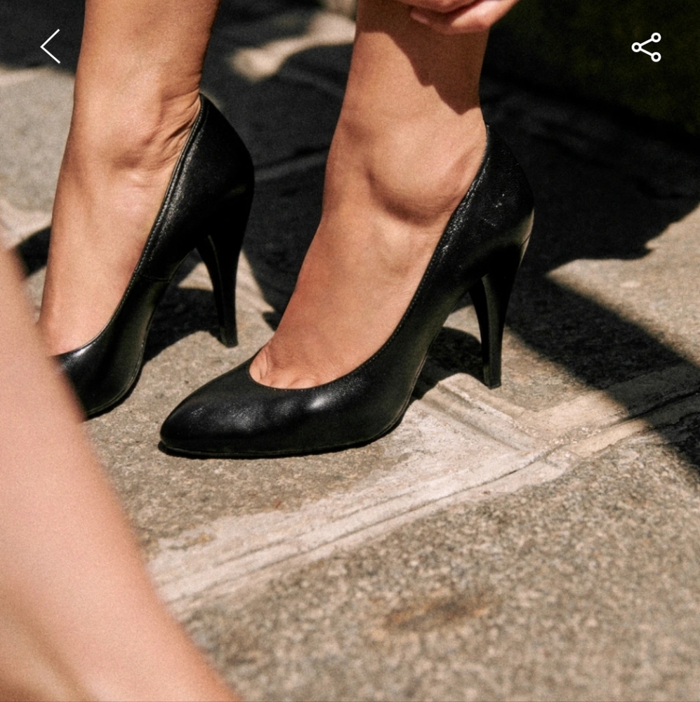 Sezane High Magda Elegant Black Women's Heels